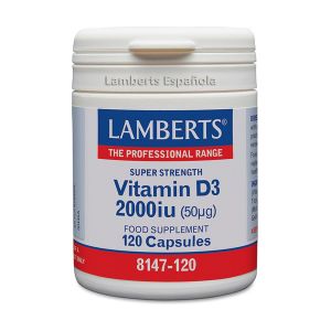 Lamberts - Vitamine D3 2000 UI (50 µg) 120 capsules