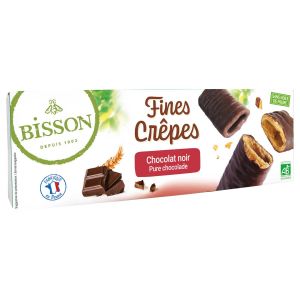 Bisson - Fines crêpes dentelles chocolat noir bio 90g
