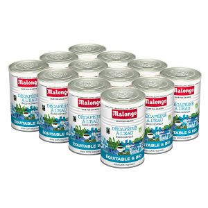 Malongo - Café moulu - Déca Aqua - Lot de 12 boites - Bio - 3 Kg