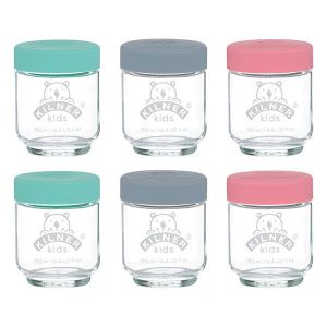 Kilner - Set de 6 petits pots en verre pour bébé 190ml