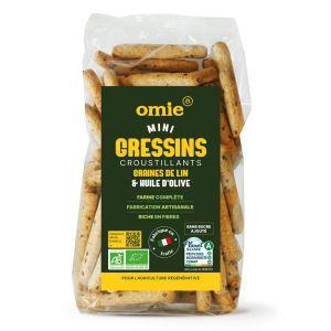 Omie - Gressins aux graines de lin 200g