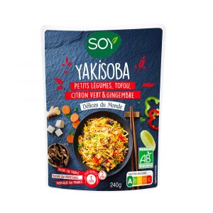 Soy - Yakisoba de légumes, tofu et gingembre 240g