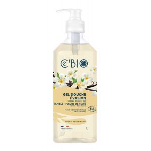 Ce'bio - Gel douche Vanille & Fleurs de Tiaré 1L