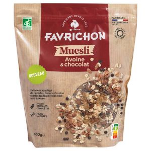 Favrichon - Muesli avoine chocolat bio 450g