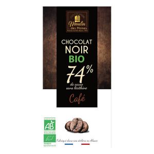 Moulin Des Moines - Chocolat noir caf&eacute; bio 100g