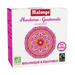 Malongo - Café bio en dosettes - Honduras/Guatemala - 0.104 Kg