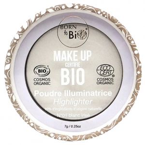 Born To Bio - Poudre illuminatrice (highlighter) 01 blanc irisé 7g born to bio
