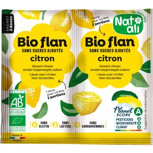 Natali - Bioflan citron sans sucres ajoutés 2x5g