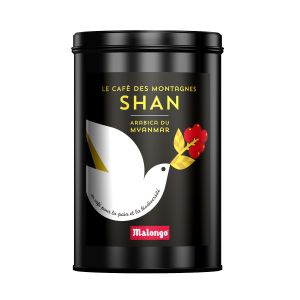 Malongo - Café bio moulu - Myanmar Montagnes Shan - Bio - 0.25 Kg
