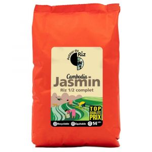 Autour Du Riz - Riz jasmin cambodge 1/2 complet équitable bio 2kg