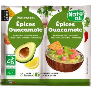 Natali - Mélange d'épices pour guacamole bio 2x6g