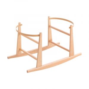 Cambrass - Support à bascule pour Berceau Couffin - Naturel Bois de Hêtre