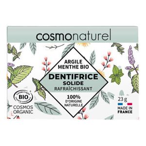Cosmo Naturel - Dentifrice solide rafraîchissant Menthe bio 23g