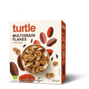 Turtle - 8 x Flakes Multigrain au chocolat noir