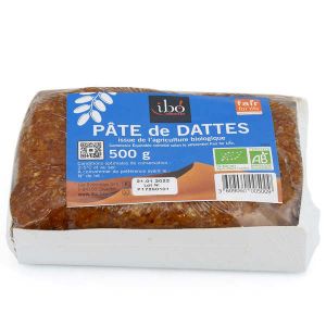 Ibo! - P&acirc;te de dattes bio et &eacute;quitable - Sachet de 500g