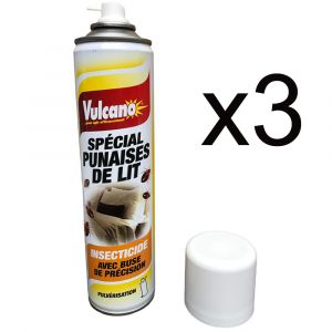Tout Pour Les Nuisibles - Aérosols Vulcano spécial punaises de lit, 400 ml - Lot de 3