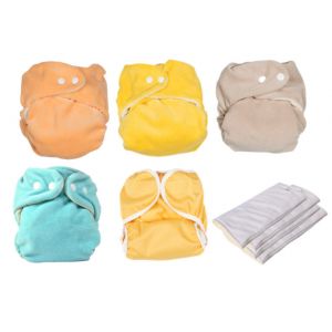 P'tits Dessous - Minipack de Couches Lavables - So Bamboo - Taille 1 (3-9 kg)