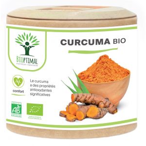 Bioptimal - Curcuma Bio - Articulation Digestion - Curcumine - 60 gélules
