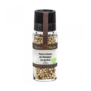 Terra Madre - Poivre Blanc de Malabar en GRAINS bio