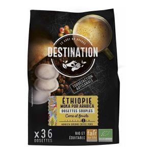 Destination - Moka pur arabica Ethiopie Dosettes souples x36