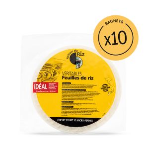 Autour Du Riz - Feuilles de riz blanc 22 cm Colis 10 x 150 g