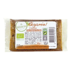 Bisson - Pain d'épices Régamiel, 2 tranches, 2 x 20 g
