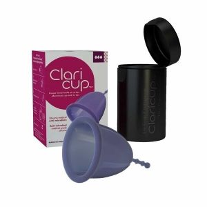 Claripharm - Cup menstruelle T3 Claricup Antimicrobienne+Box de désinfection
