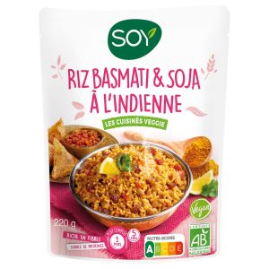 Soy - Riz basmati et soja à l'indienne bio 220g