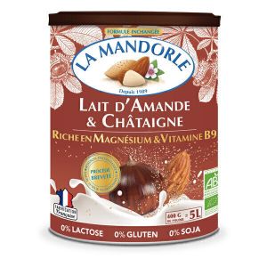 La Mandorle - Lait d'amande et châtaigne Magnésium et vitamine B9 400g