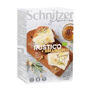 Schnitzer - Pain sans gluten rustique tranch&eacute; amarante (Inka) 2 unit&eacute;s