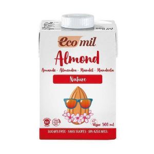 Ecomil - Lait amande nature sans sucre ajouté bio 500ml