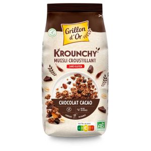 Grillon D'or - Krounchy chocolat cacao sans gluten bio 500g