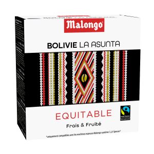 Malongo - Café noir en dosettes - Bolivie La Asunta - 0.104 Kg