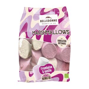 Belledonne - Bonbons &agrave; la guimauve framboise vanille bio 150g