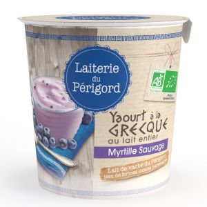 Laiterie Du Périgord - Yaourt à la grecque myrtille bio 375g