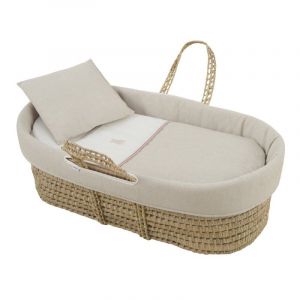 Cambrass - Couffin pour bébé Matelassé Lino Rose 39x80x25 cm