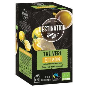 Destination - Thé vert citron bio infusettes x20