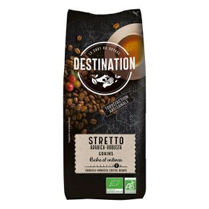 Destination - Café grain stretto arabica robusta bio 1kg