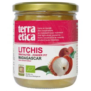 Terra Etica - Litchis d&eacute;noyaut&eacute;s au jus d'ananas bio 425g