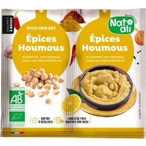 Natali - Mélange d'épices pour houmous bio 2x4g