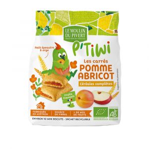 Le Moulin Du Pivert - P'tiwi carrés fourrés pomme abricot 120g