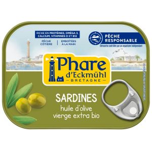 Le Phare D'eckmuhl - Sardines à l'huile d'olive bio 135g