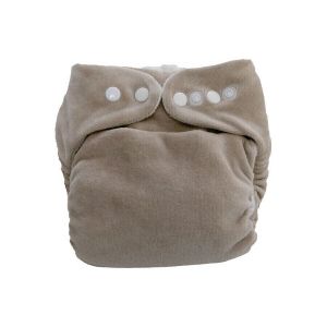 P'tits Dessous - Couche lavable b&eacute;b&eacute; So Bamboo, Taille 2 (8-16 kg) -Caillou-Blanc