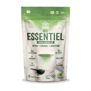 Iswari - Mélange détox spiruline en poudre bio 200g