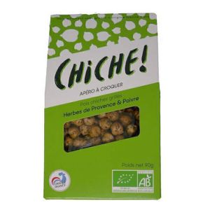 Chiche - Croustiche pois chiches grill&eacute;s Herbes de Provence et Poivre 90