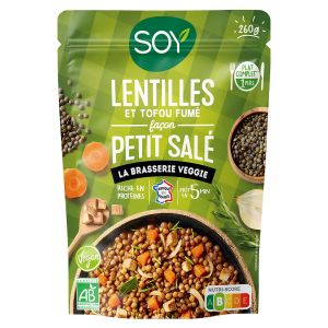 Soy - Lentilles tofu fum&eacute; fa&ccedil;on petit sal&eacute; bio 260g