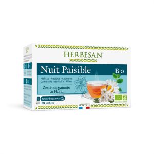 Herbesan - Infusion nuit paisible bio 20 sachets
