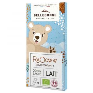 Belledonne - Tablettes de chocolat au lait coeur lacté 80g