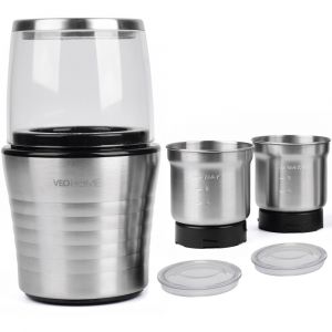 Veohome - Moulin à café mixeur électrique pour café, de lin, noix, épices