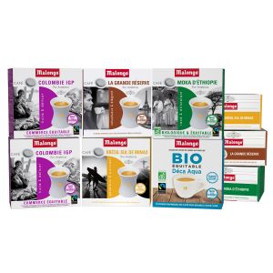 Malongo - Café en dosettes - Bio - Cave Découverte - 144 doses - 1.224 Kg